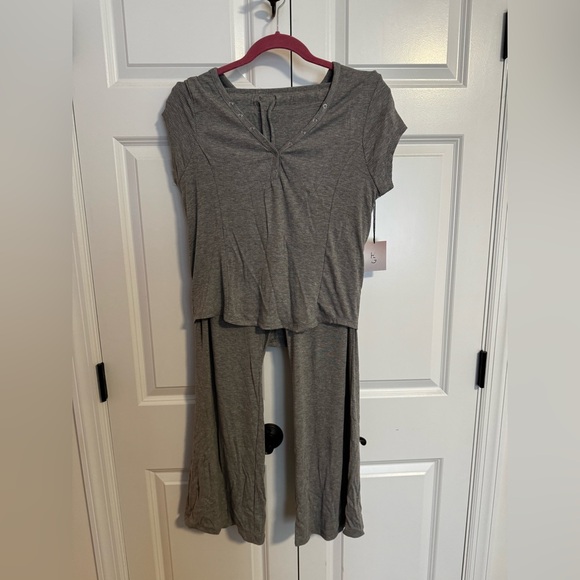 Pants - Gray Women's 2 Piece Lounge Set